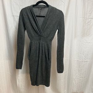 BCBGMaxAzria | Gray Sweater Dress